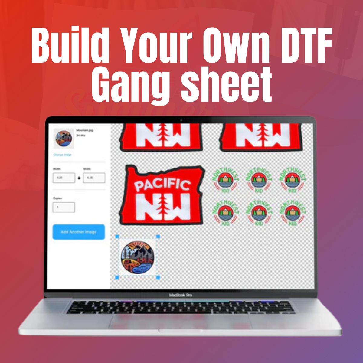 22" Wide Gang Sheets - Builder - Custom Direct to Film DTF Gang Sheet