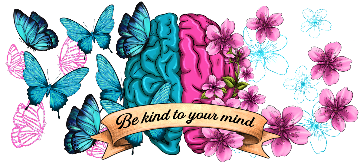 Be Kind Mind UV DTF Tumbler Wrap