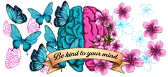 Be Kind Mind UV DTF Tumbler Wrap